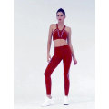 Slim trendy women two piece leggings matching womens sets breathable and quick-drying sports fitness suit
